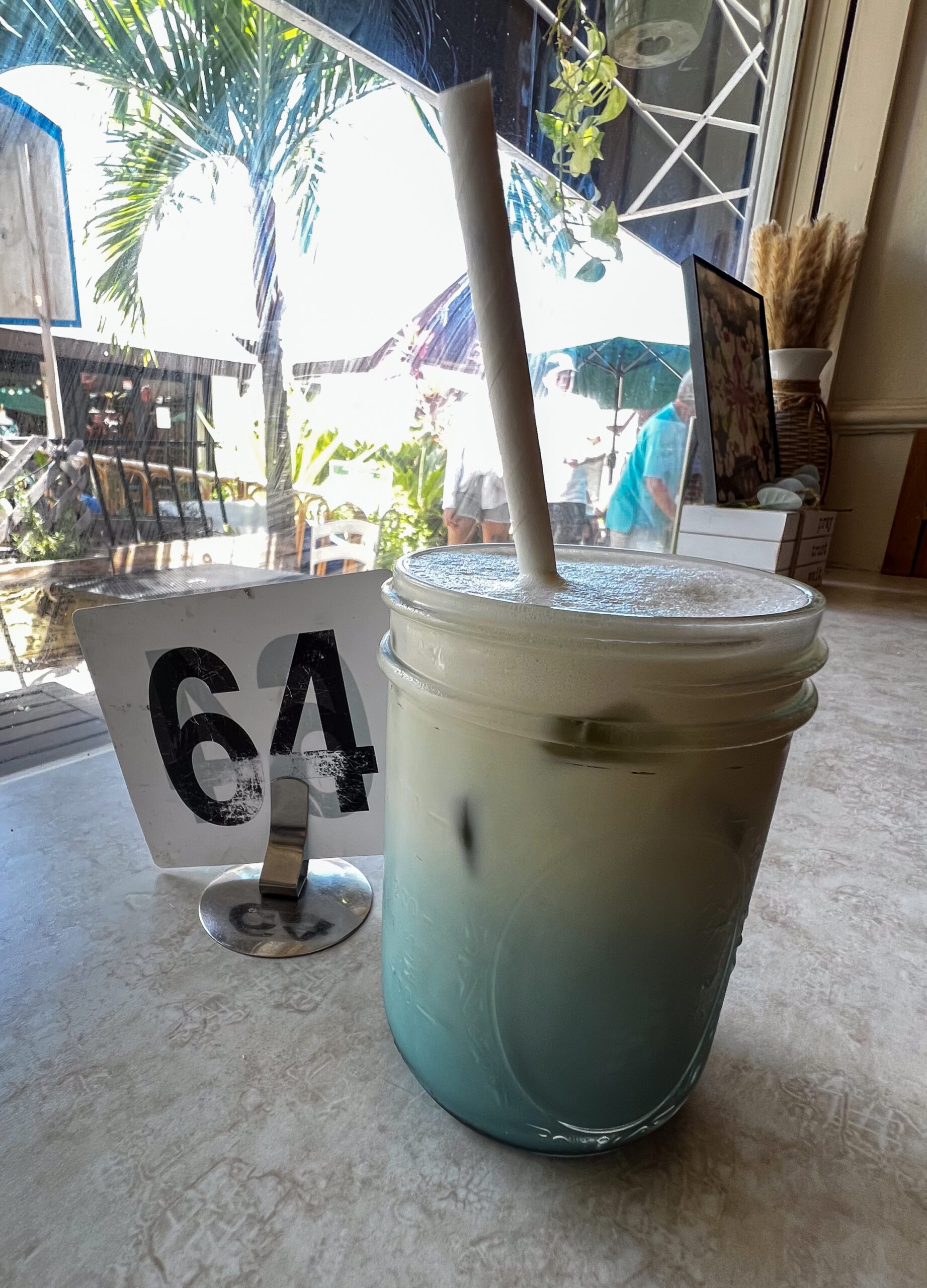 Blue Moon Magic Drink at Journey Cafe in Kona