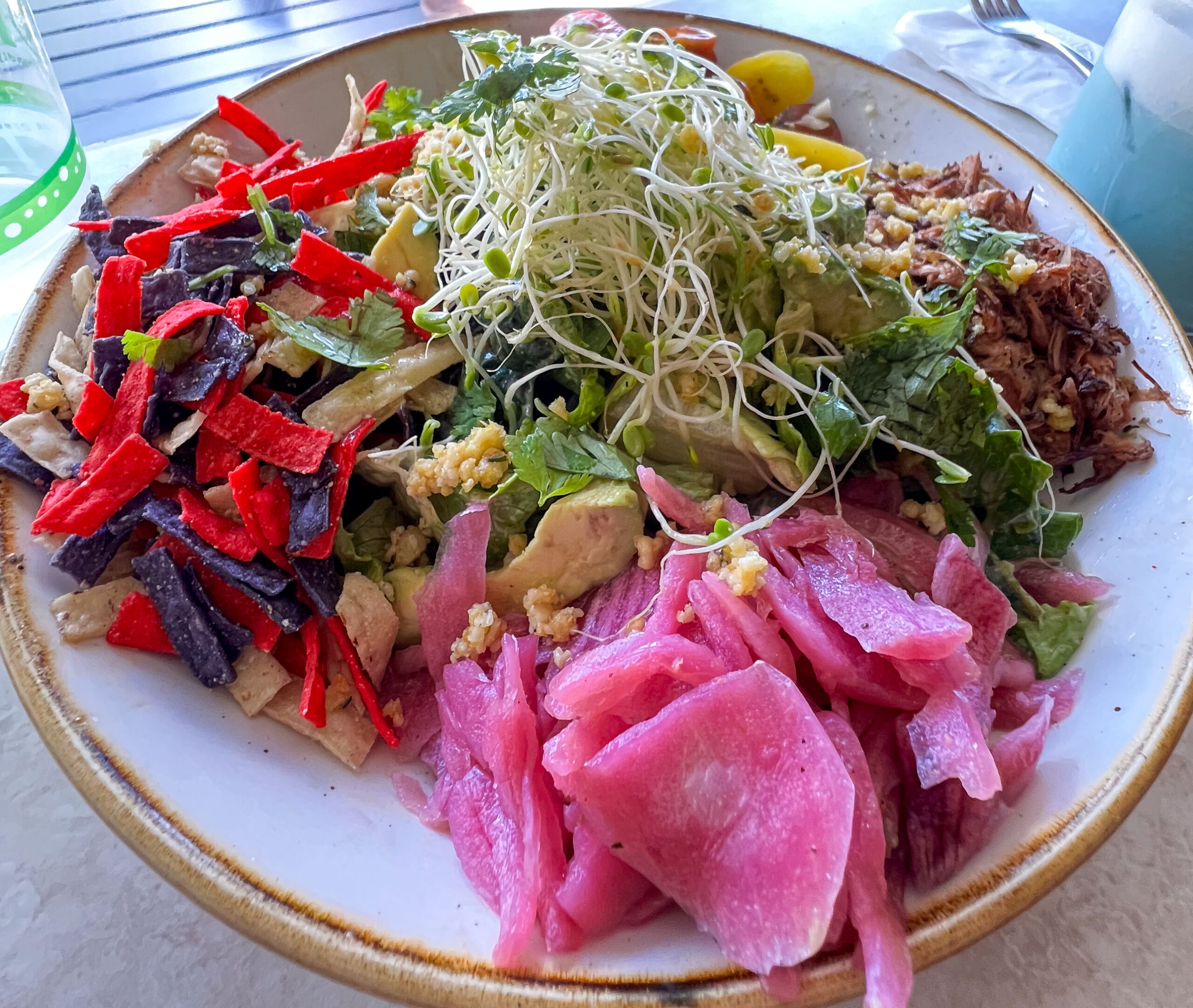 Feisty Taco Salad at Journey Cafe in downtown Kona