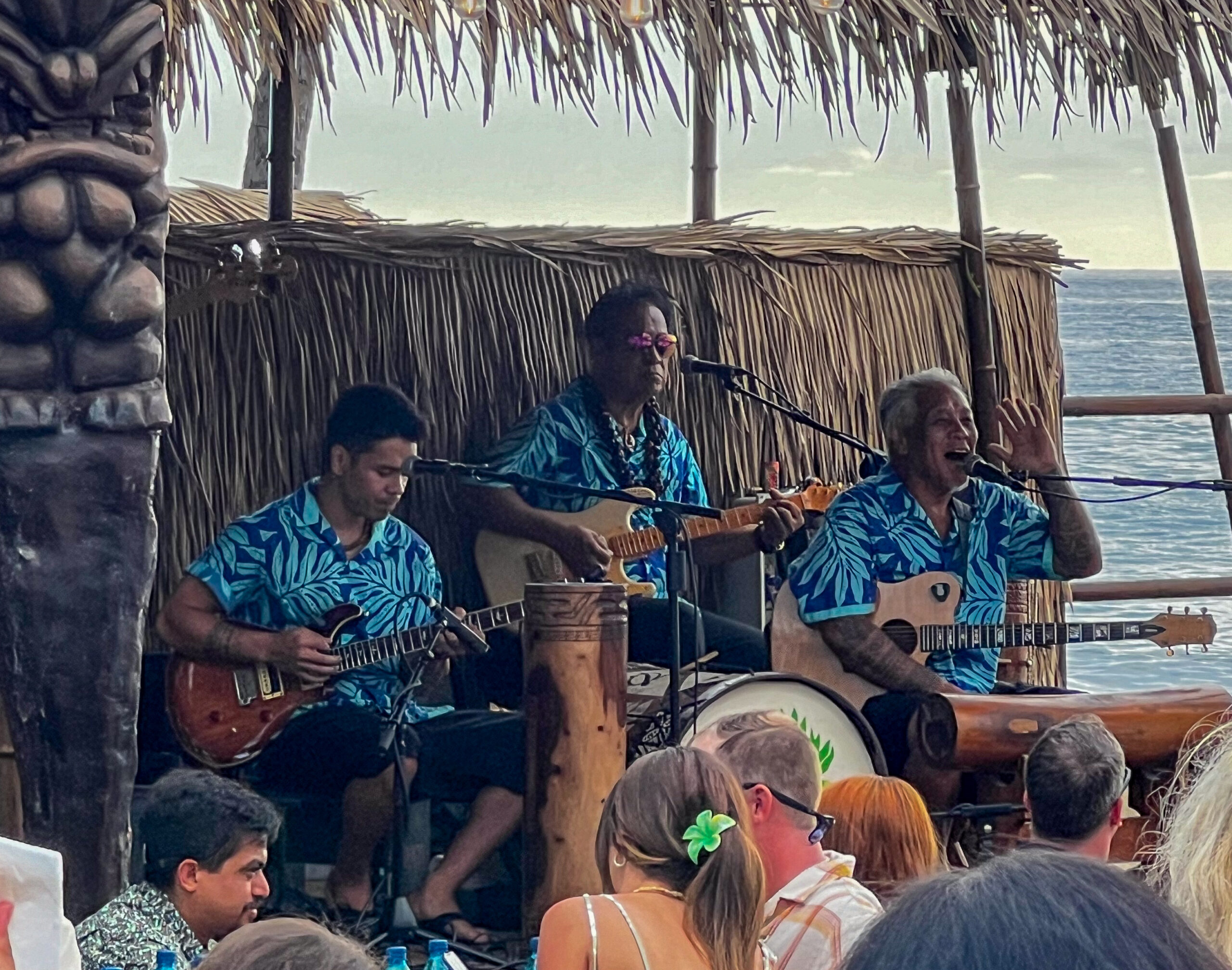 The fantastic band at the Royal Kona Luau