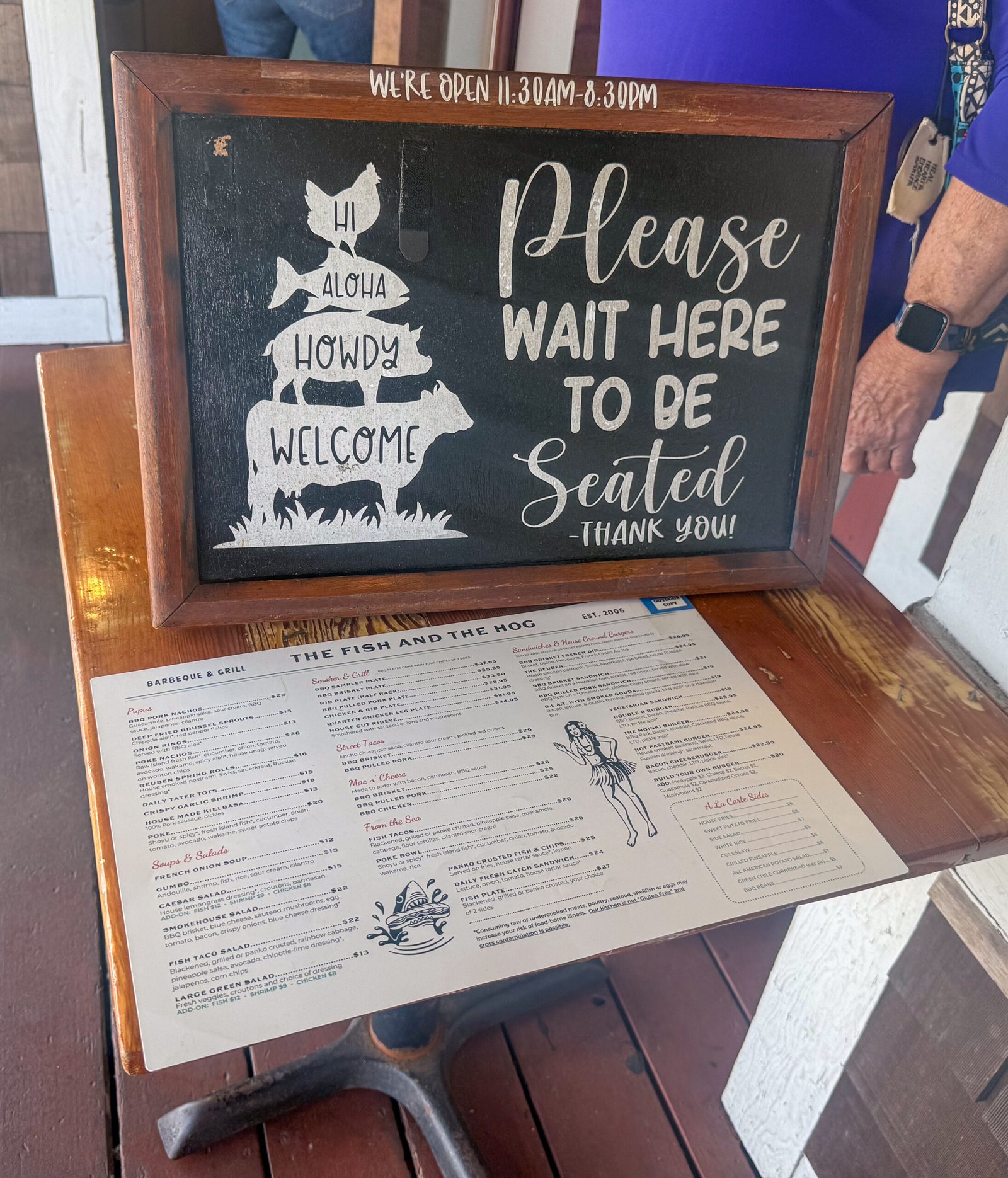 The Fish and the Hog in Waimea, Big Island, Hawaii